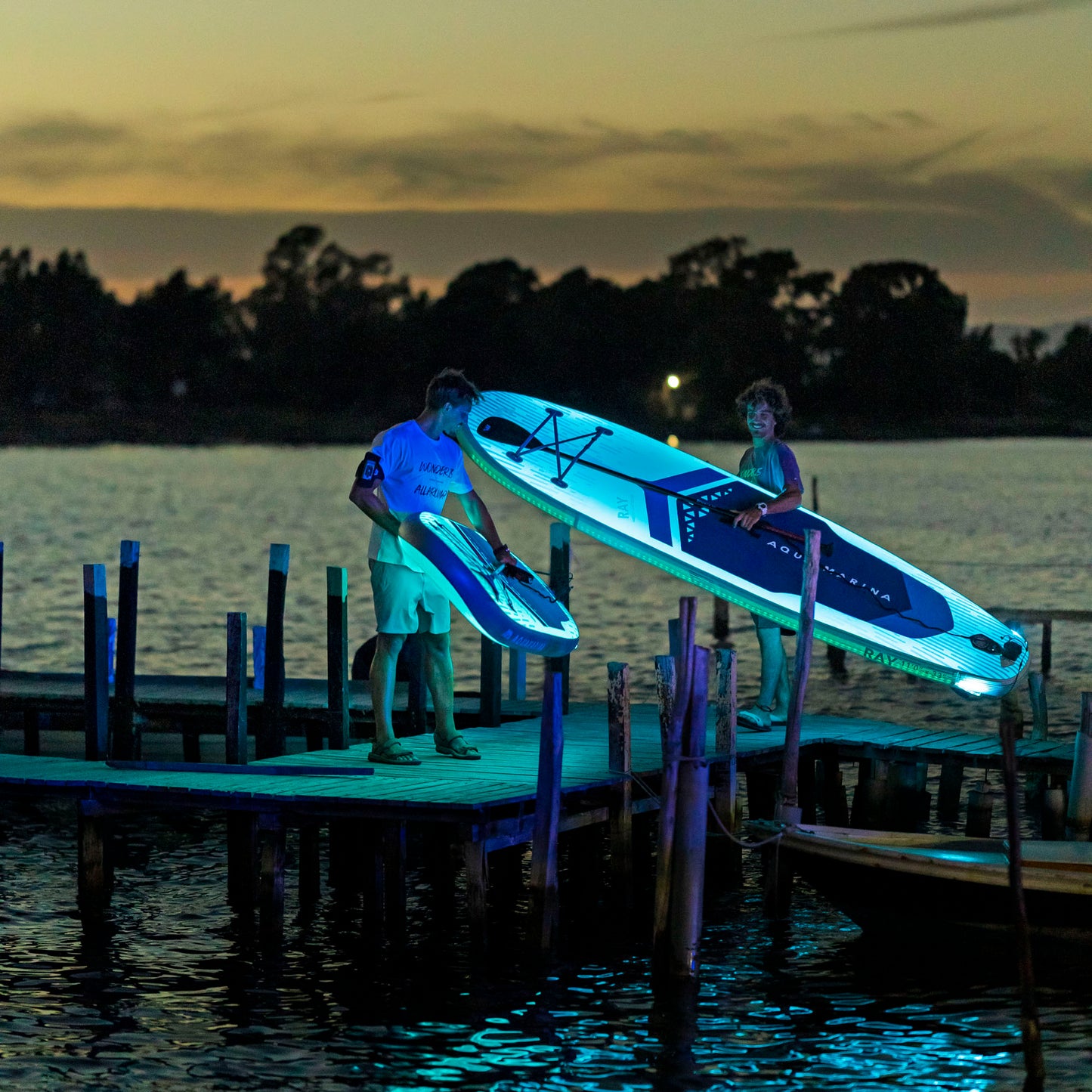 Ray 11'0" TPU Inflatable Paddleboard with Advanced Illumination System