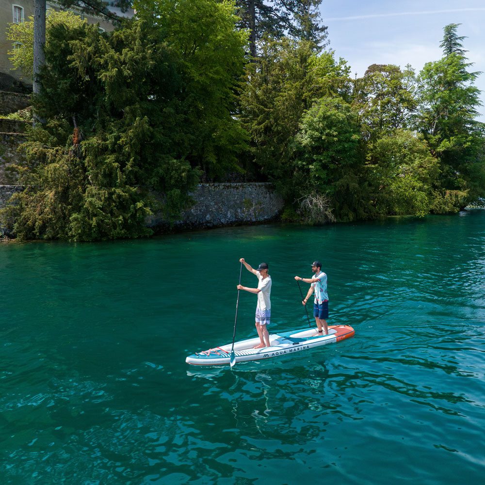 Aqua Marina Cascade Tandem Hybrid Inflatable Stand Up Paddleboard to Kayak Package