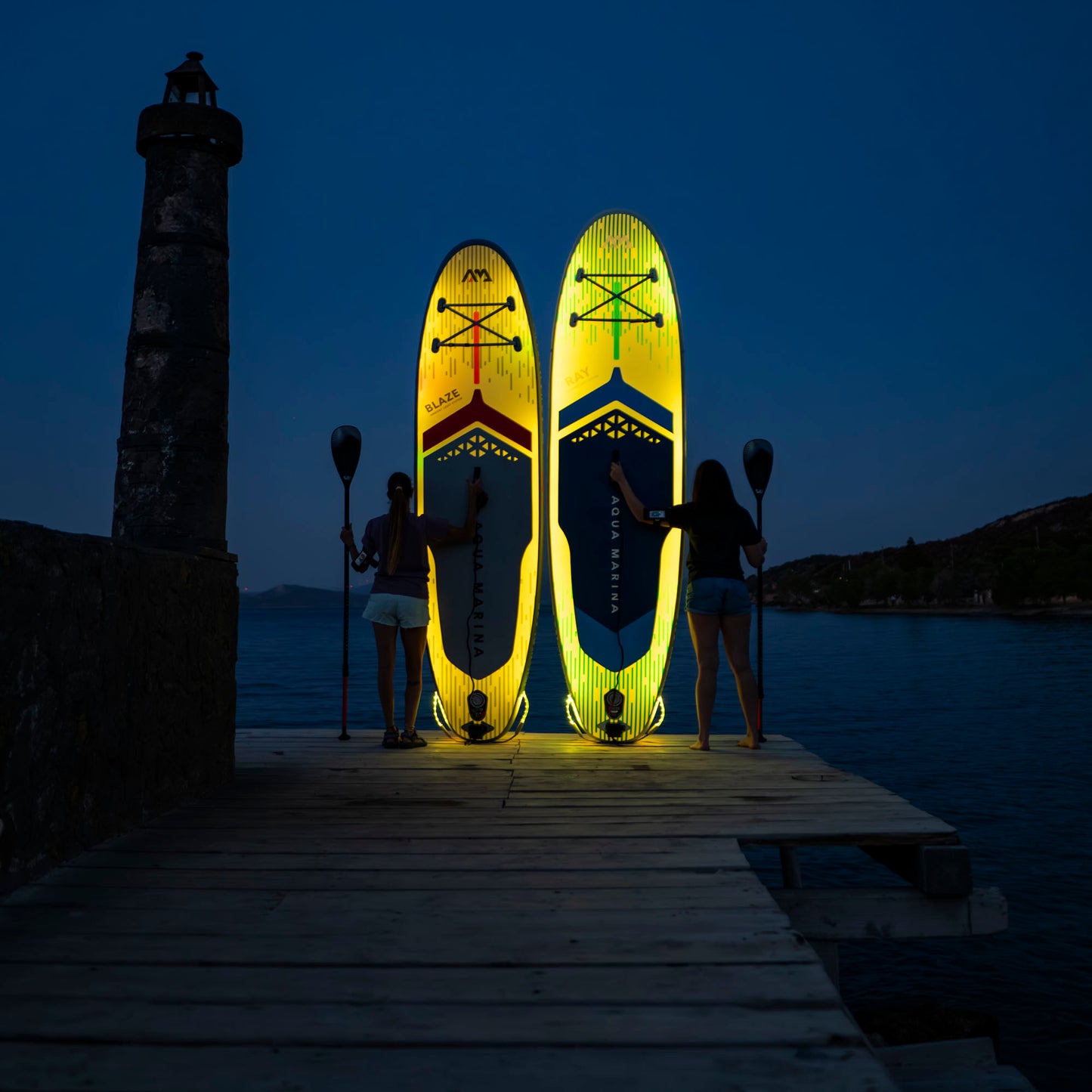 Ray 11'0" TPU Inflatable Paddleboard with Advanced Illumination System