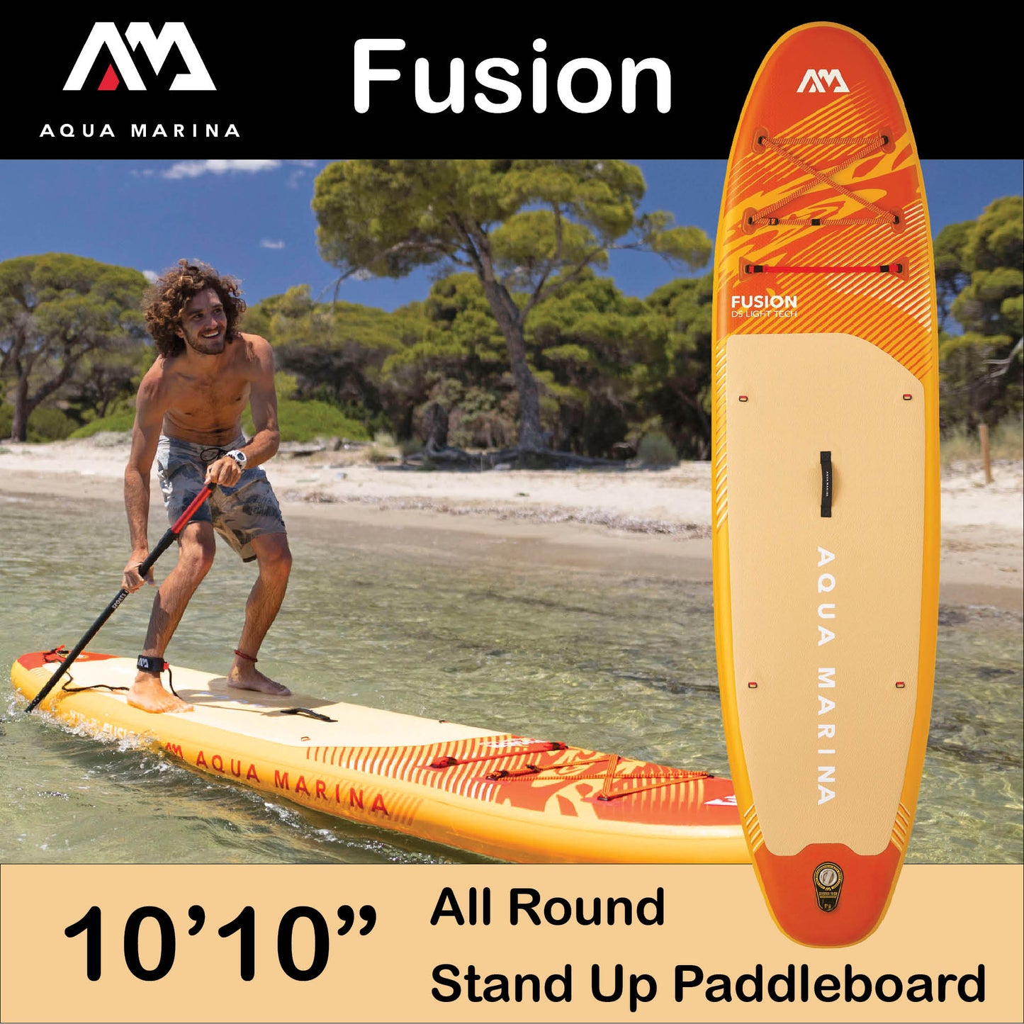 Fusion 10'10" All Round Inflatable Paddleboard - New 2026