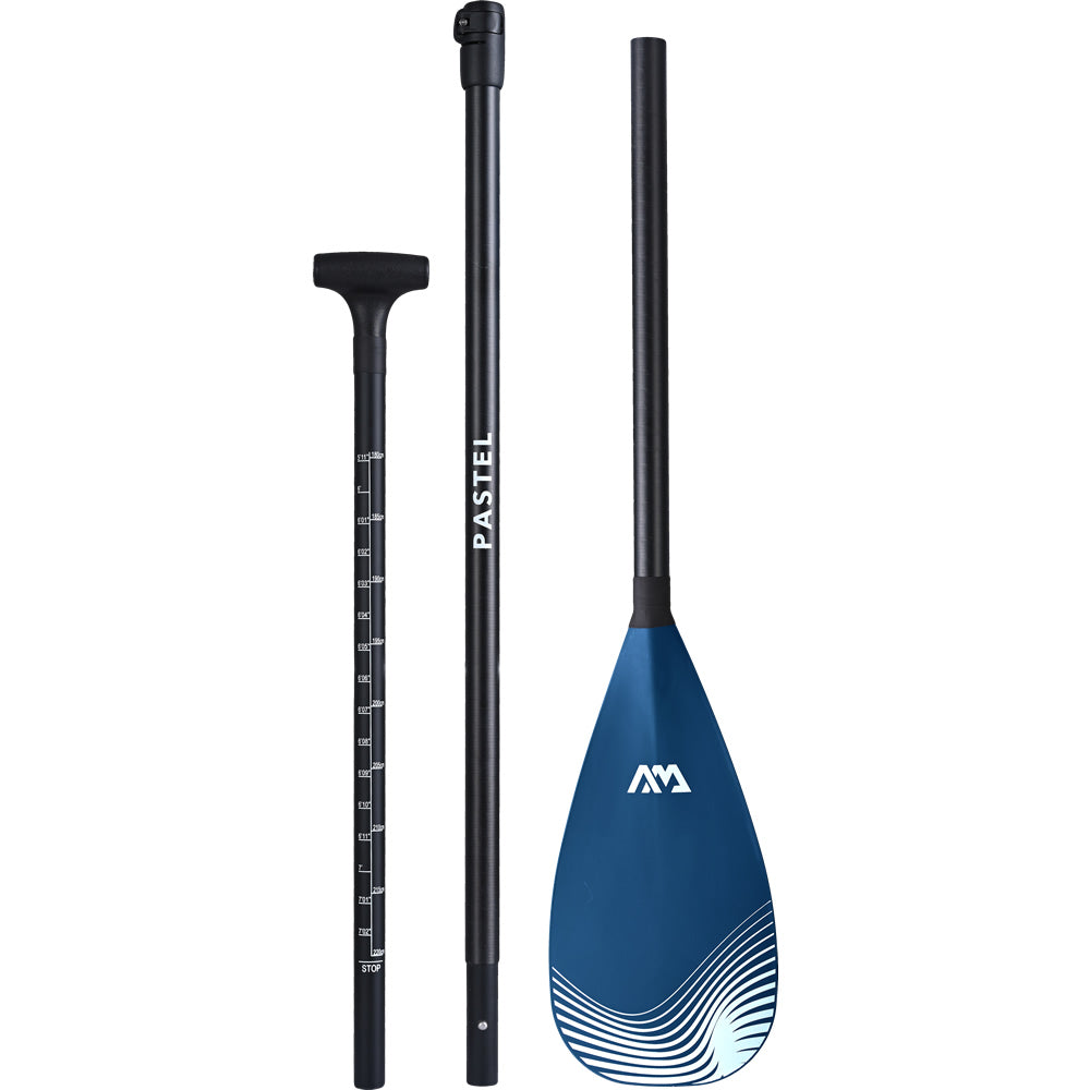 Aqua Marina Pastel Adjustable Carbon/Fiberglass Paddle - Navy