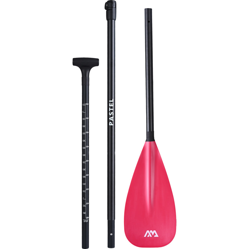 Aqua Marina Pastel Adjustable Carbon/Fiberglass Paddle - Pink