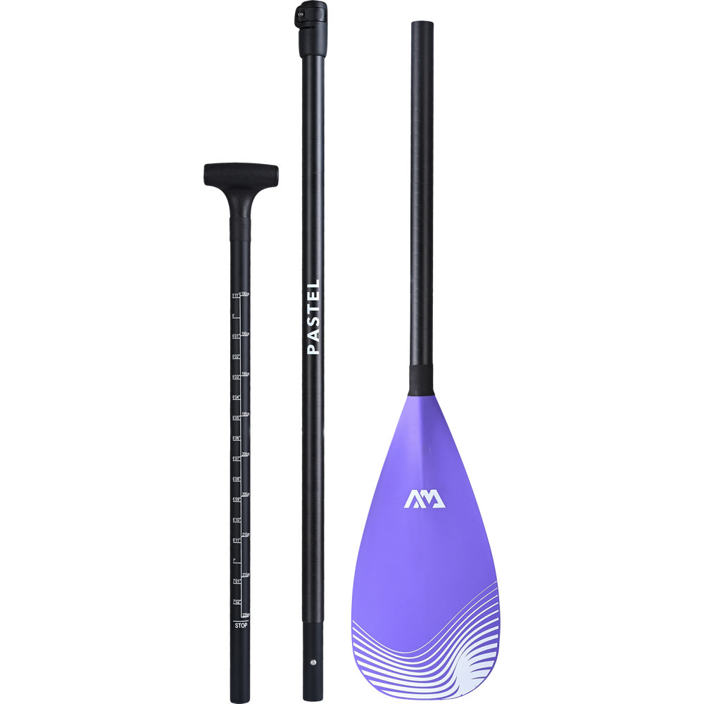 Aqua Marina Pastel Adjustable Carbon/Fiberglass Paddle - Purple