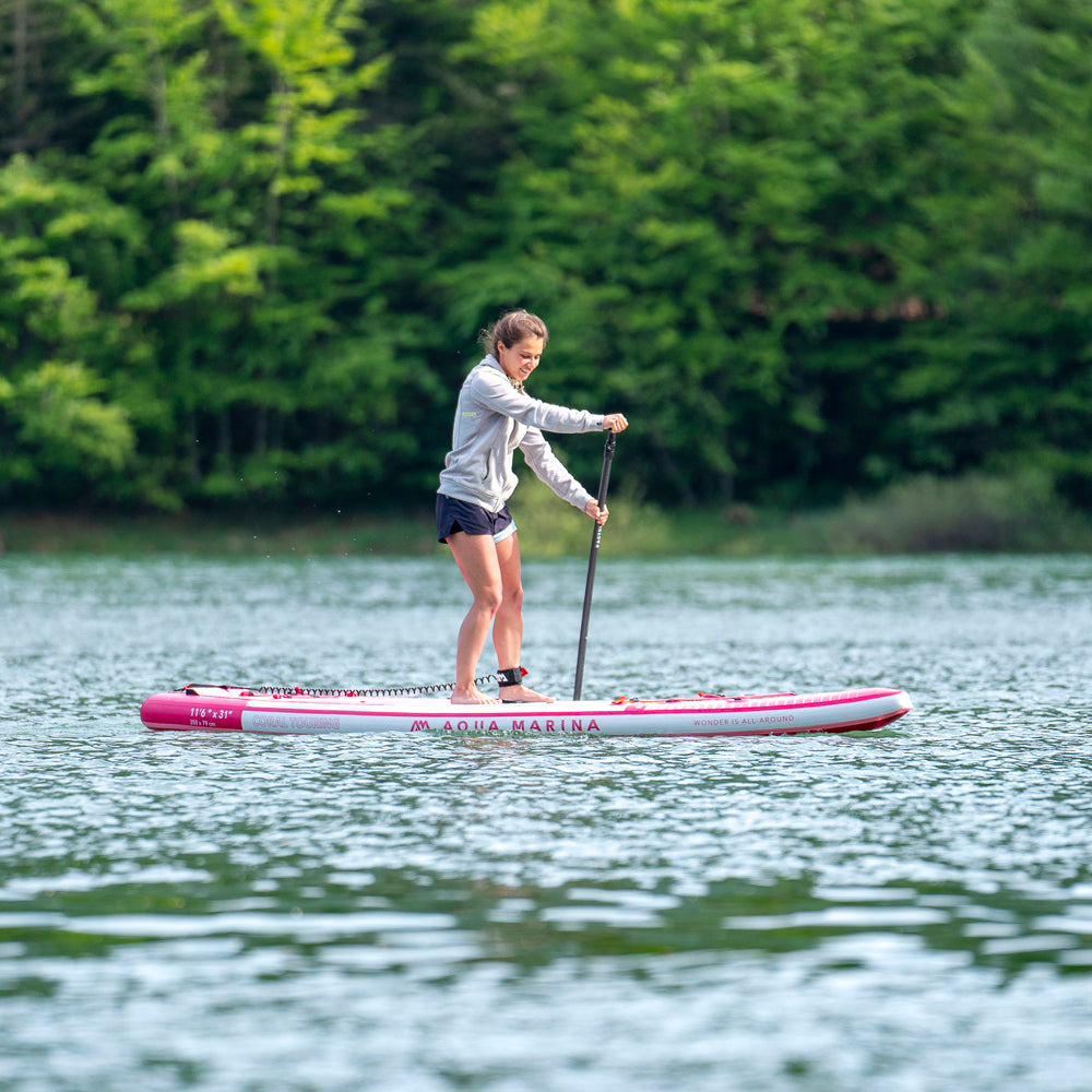 Aqua Marina Coral 11'6" / 350cm Touring Adventure Stand Up Paddle Board- Pink