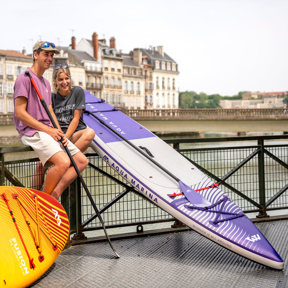 Aqua Marina Coral 11'6" / 350cm Touring Adventure Stand Up Paddle Board- Purple