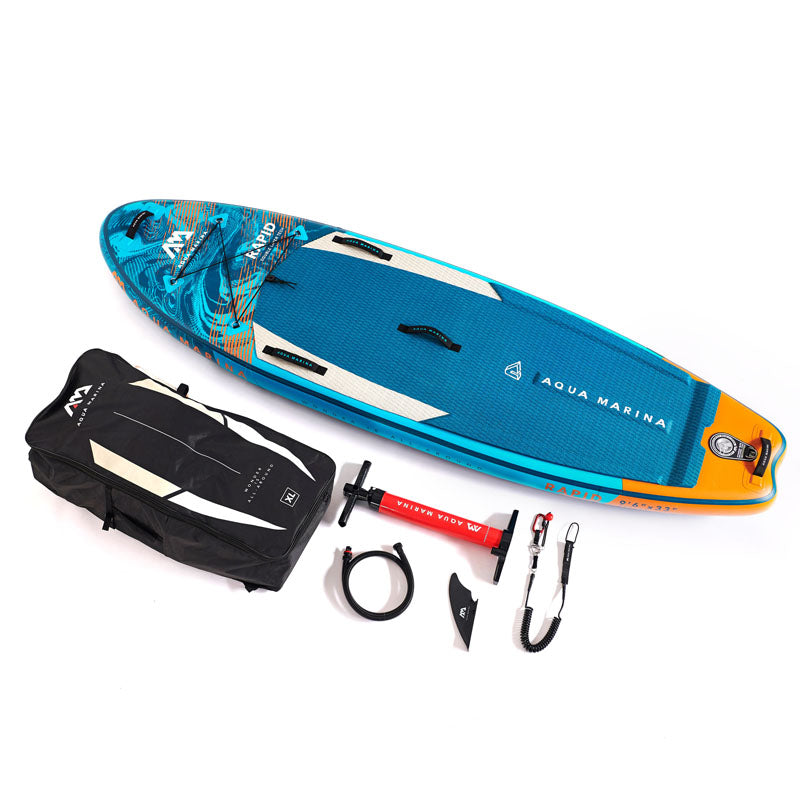 Aqua Marina Rapid 9'6" White Water / River Stand Up Paddle Board Package