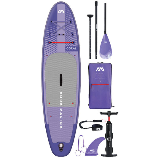 Aqua Marina Coral 10'2" / 310cm Advanced Stinger-Tech All Round Stand Up Paddle Board - Purple