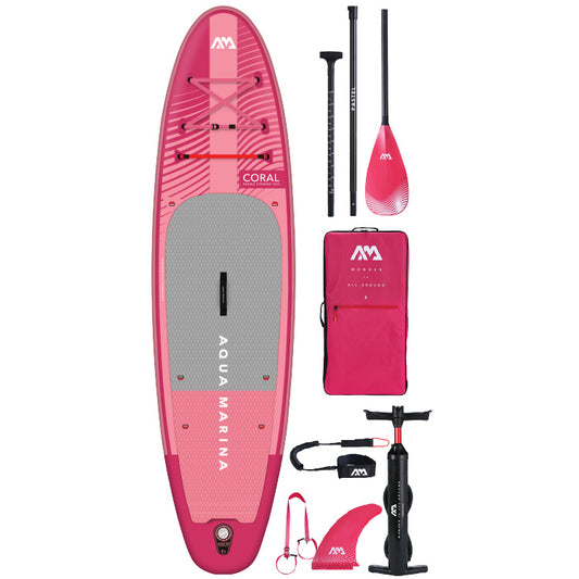 Aqua Marina Coral 10'2" / 310cm Advanced Stinger-Tech All Round Stand Up Paddle Board - Pink