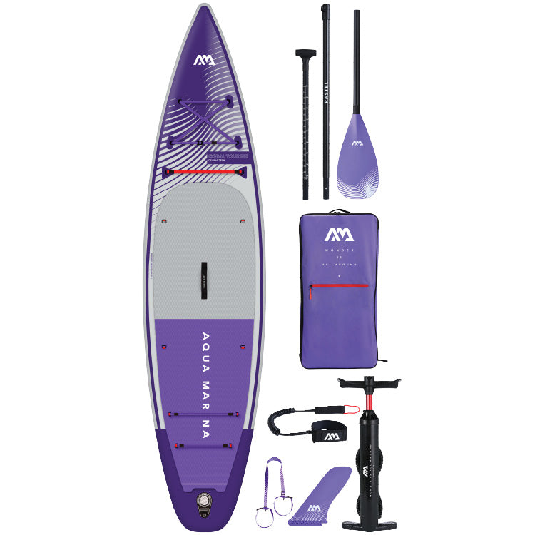 Aqua Marina Coral 11'6" / 350cm Touring Adventure Stand Up Paddle Board- Purple