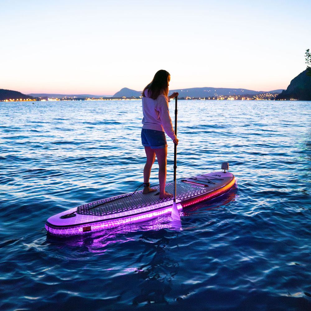 Aqua Marina Glow Stand Up Paddle Board with Ambient Lighting System - Multicolour LED