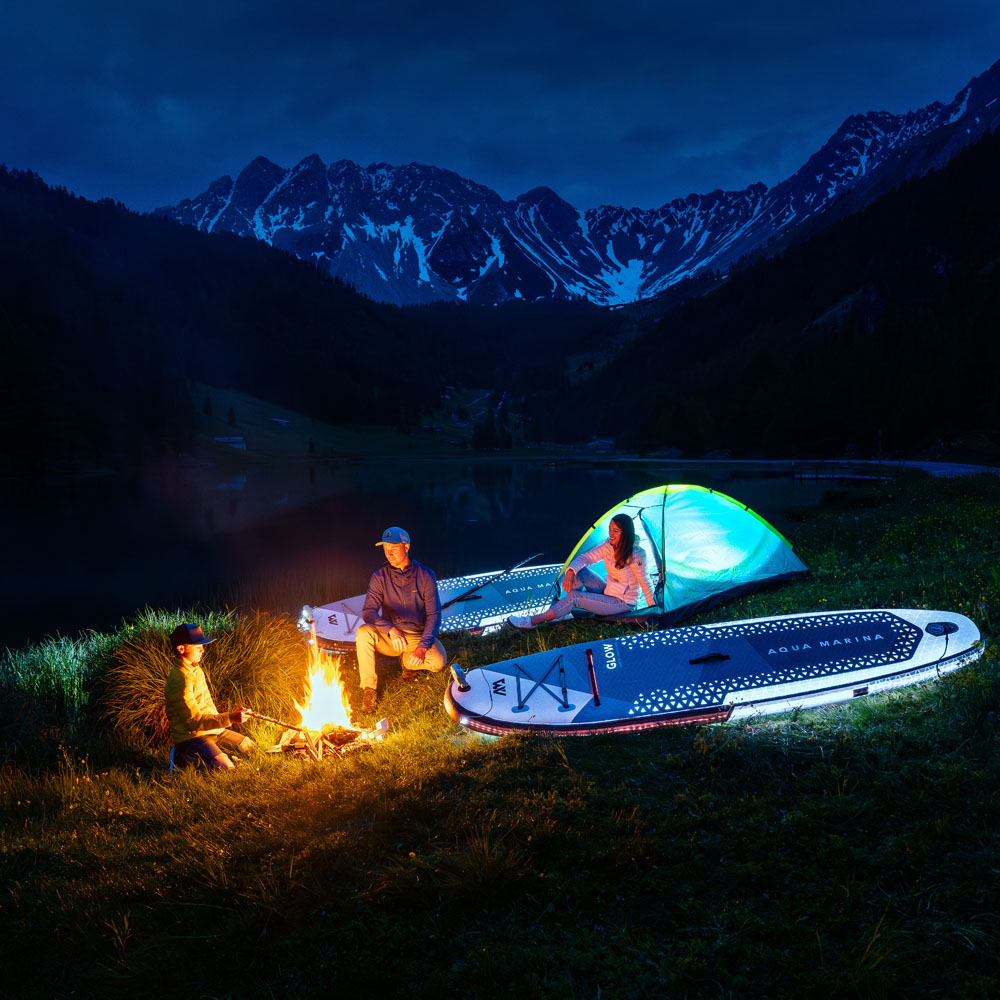 Aqua Marina Glow Stand Up Paddle Board with Ambient Lighting System - Multicolour LED