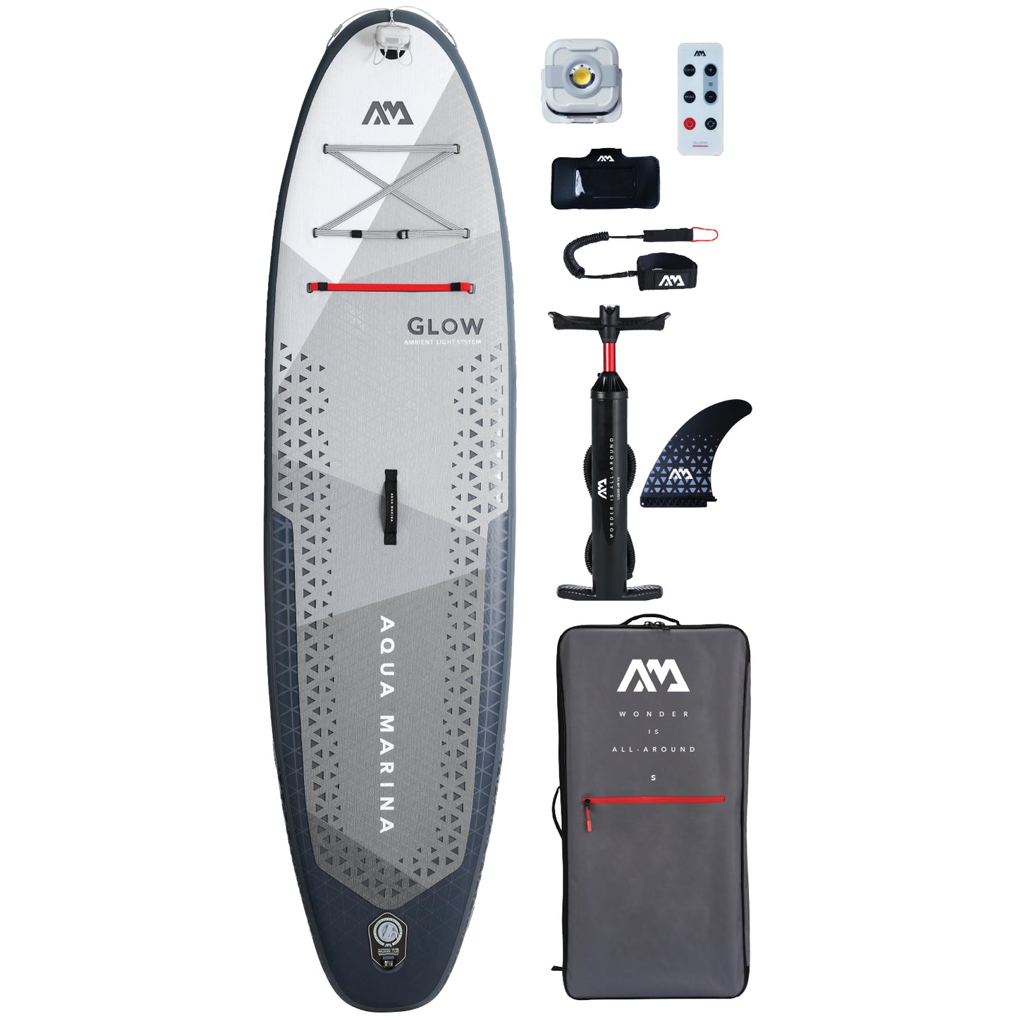 Aqua Marina Glow Stand Up Paddle Board with Ambient Lighting System - Multicolour LED