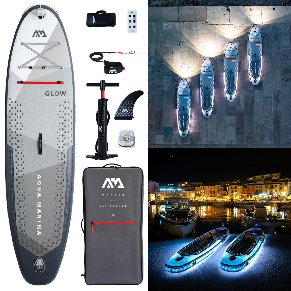 Aqua Marina Glow Stand Up Paddle Board with Ambient Lighting System - Multicolour LED