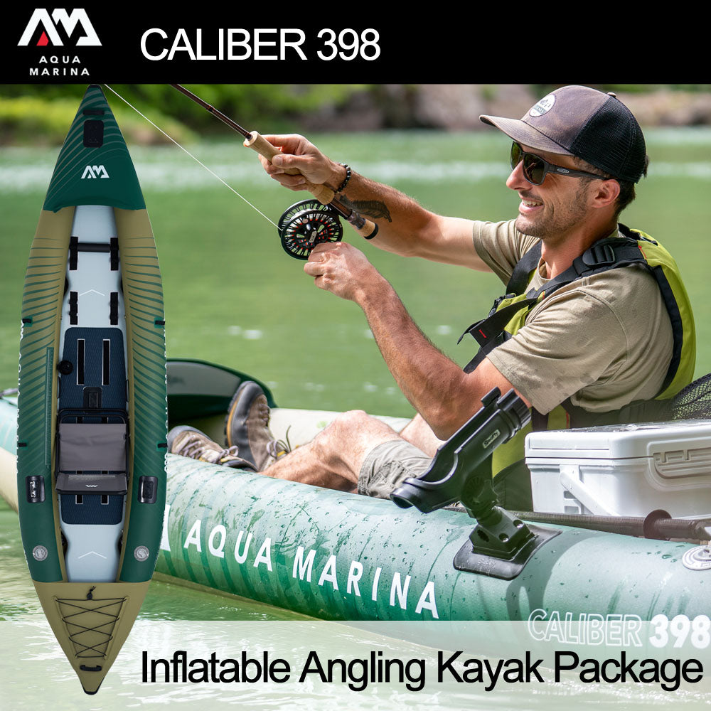 Aqua Marina Caliber 398 Angling/Fishing Adventure Kayak - 398cm 1/2 Person