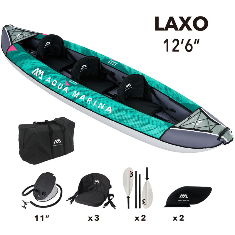 Aqua Marina Laxo 380 Inflatable Kayak Package for 2/3 People