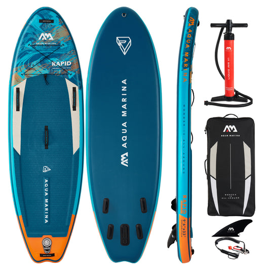 Aqua Marina Rapid 9'6" White Water / River Stand Up Paddle Board Package