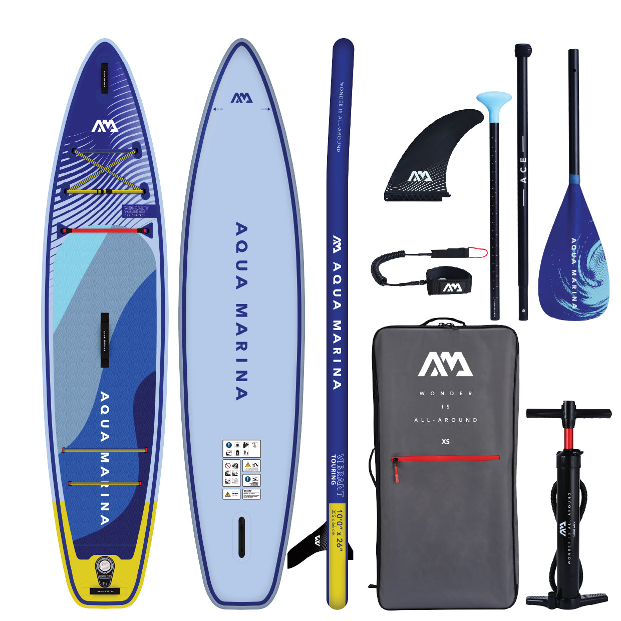 Aqua Marina Vibrant Touring Youth 10'0" Inflatable Stand Up Paddleboard Package